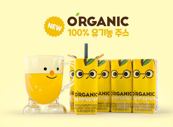 오가닉 브랜드에서 선보이는 4번째 어린이 음료 ‘유기농 오렌지&망고&호박’. (사진=롯데칠성음료)