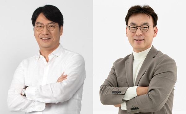 이승원 글로벌 총괄 사장(왼쪽), 도기욱 신임 각자 대표 내정자(오른쪽). /사진=넷마블
