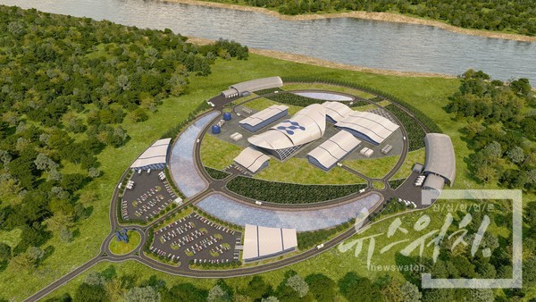 뉴스케일파워의 소형모듈원전(SMR) 발전소 조감도. /사진=두산중공업