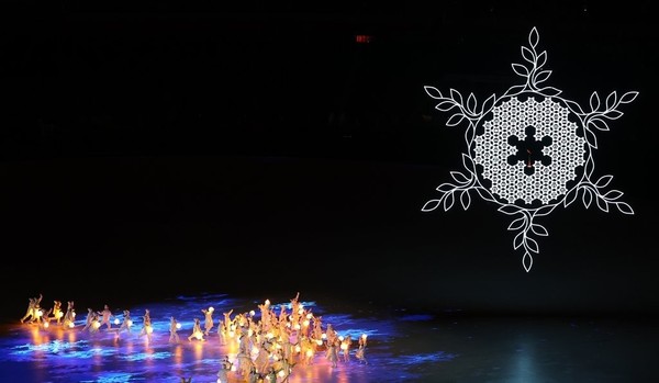 20일 중국 베이징 국립경기장에서 열린 ‘2022 제24회 베이징동계올림픽’ 폐회식에서 공연이 펼쳐지고 있다. 폐회식 시작. /사진=연합뉴스