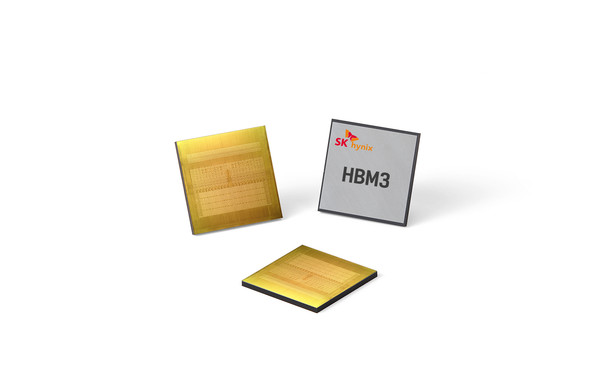 SK하이닉스가 세계 최초 양산한 HBM3 D램. / 사진=SK하이닉스