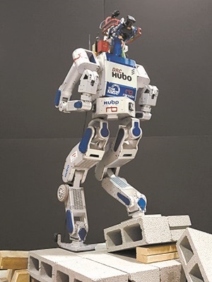재난 구조 로봇 DRC-휴보. 로봇 제작사인 레인보우로보틱스의 2대 주주가 삼성전자다. 사진=레인보우로보틱스