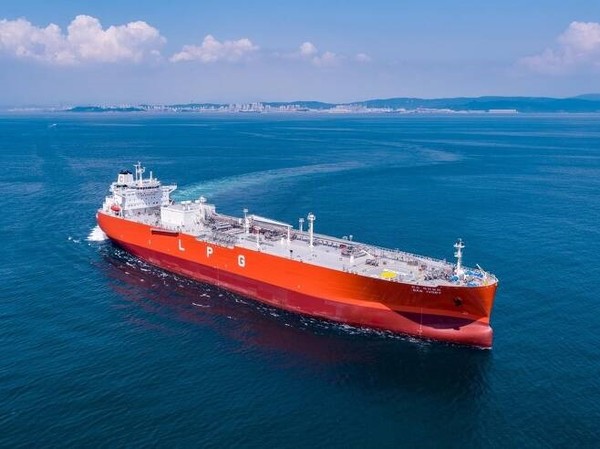 HD한국조선해양이 건조 계약한 LPG(액화석유가스) 운반선. 사진=HD한국조선해양