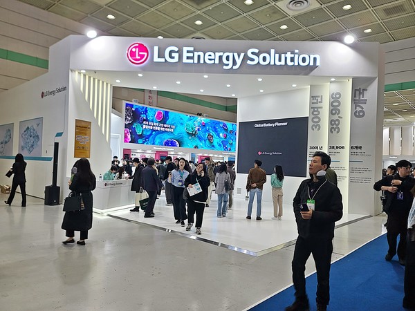 LG에너지솔루션 인터배터리 2024 전시 부스 모습. 사진=최양수 기자